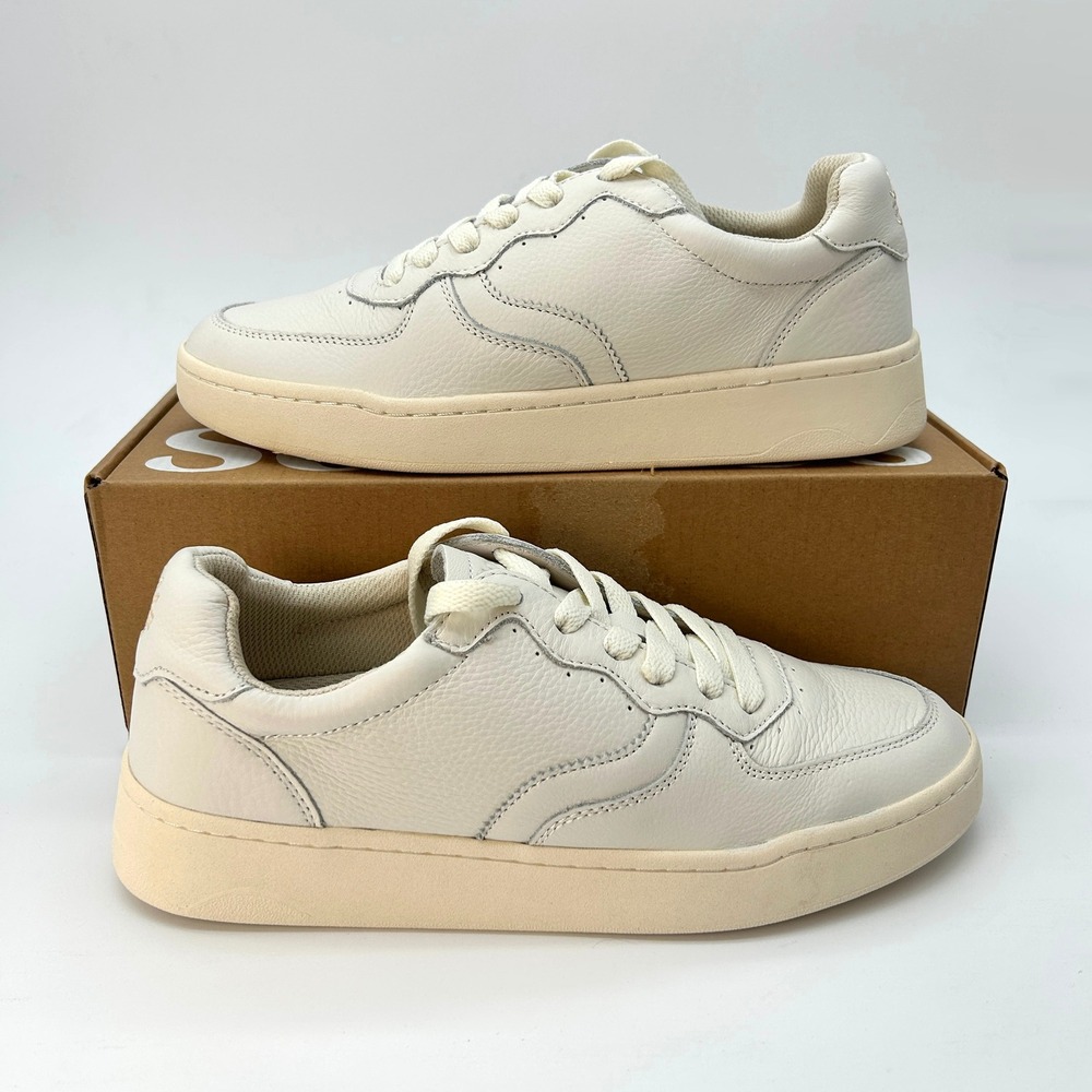 Womens Platform Sneakers Soludos The Roma Retro Size 9 White Leather Comfy NEW